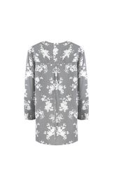 Blouse Elema 2K-1451 chyorno-belyj print 164