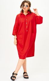 Платье SOVA 11329 красный