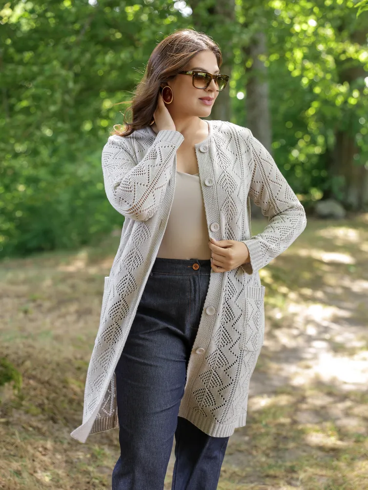 Sweter BONADI #2065 bezhevyj