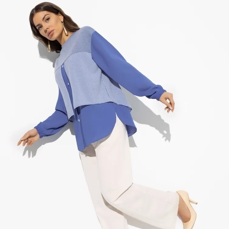 Sweter CHARUTTI #Stil po-vzroslomu (nice blue)