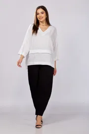 Bluzka MALI #625-057 belyj
