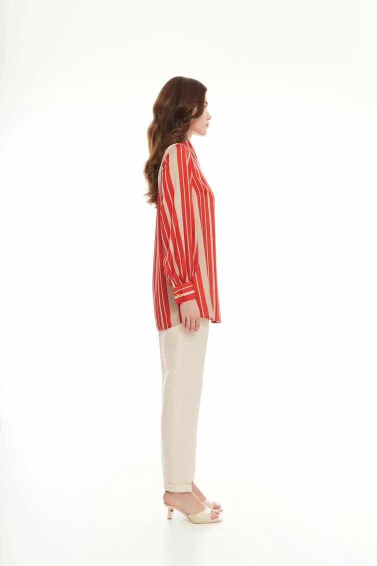 Blouse Elema #2K-1370 poloska 164