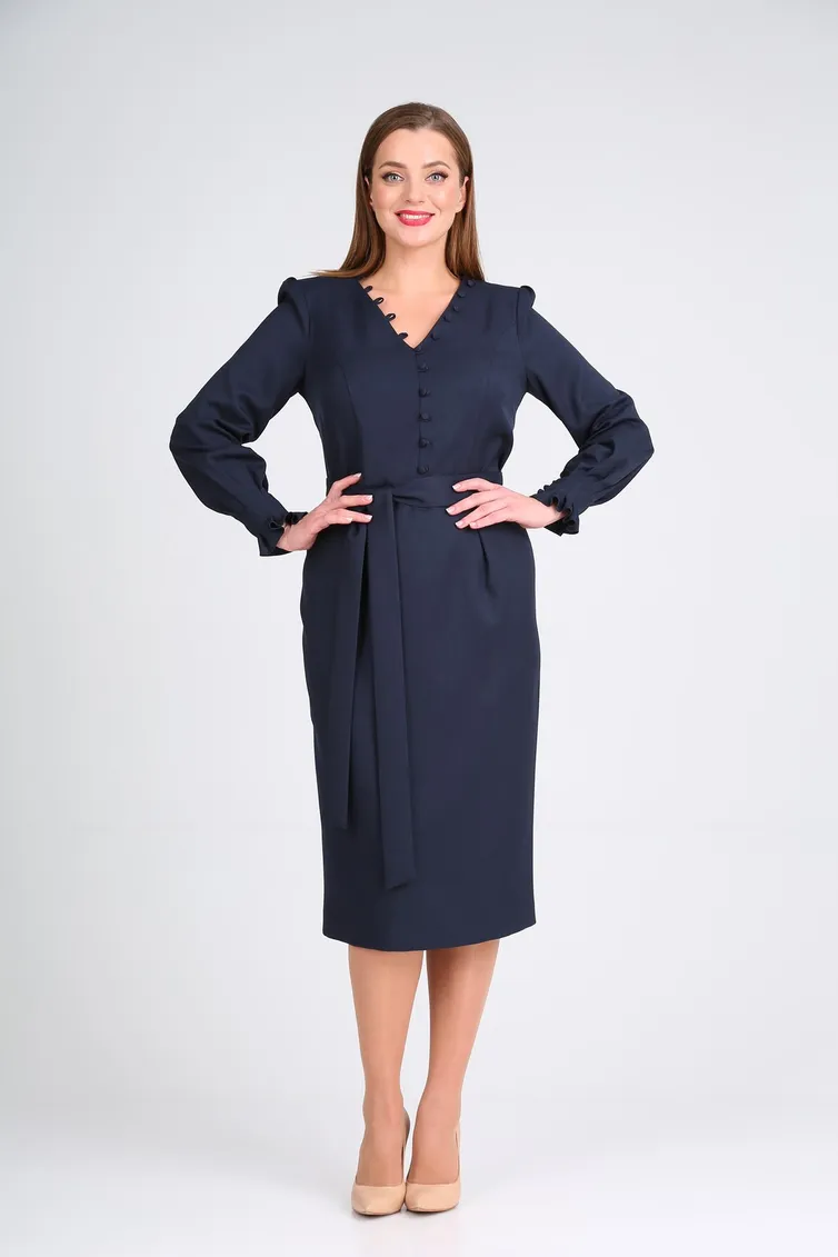 Sukienka Vilena-fashion #653 temno-sinij