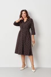 Платье PND арт. 89080 коричневый