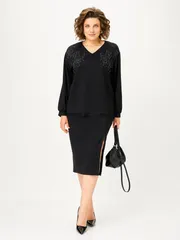 Garnitur Vilena-fashion #1169 chernyj