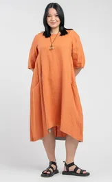 Sukienka FASHION CENTRE L-4003/Morkovnyj