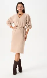 Dress Verita moda N-2493 bezhevyj