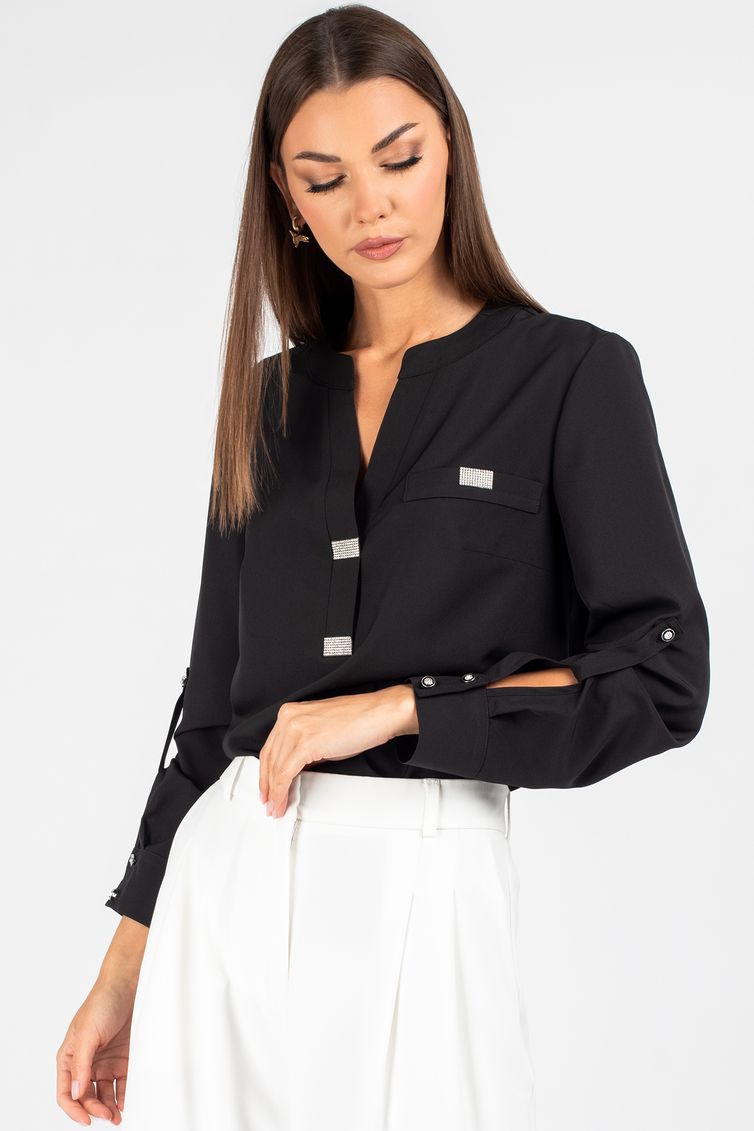 Blouse VIZAVI #739 chernyj