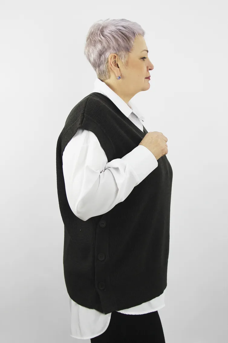 Жилет Полесье арт. С1056-24 4С0855-Д43 турецкий кофе 158