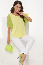 Bluzka DS Trend #B-1718-0254-02 (zelenaya letuchaya mysh)