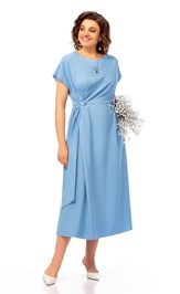 Платье Ольга Стиль С1019 голубой