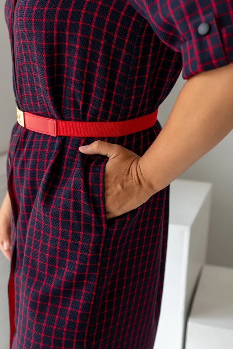 Dress TOOK A LOOK & Angelika #NP-001 krasnaya kletka