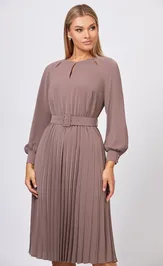 Sukienka BAZALINI 5075 bezhevyj