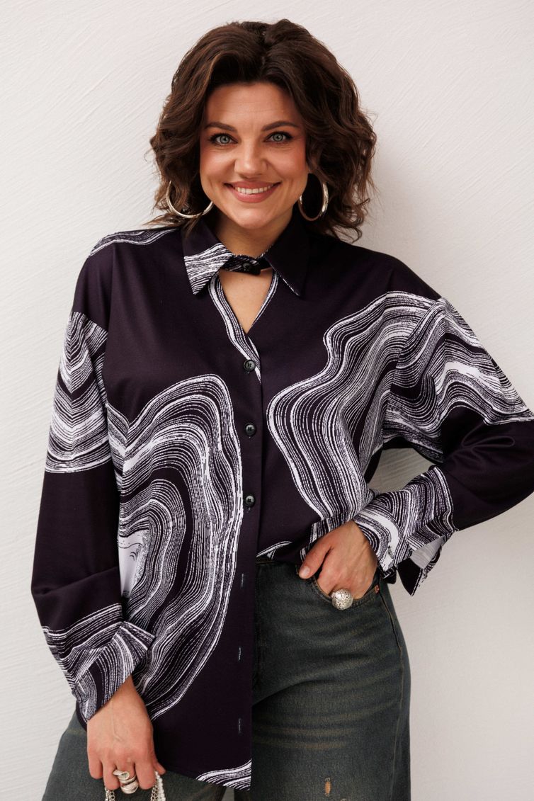 Shirt Anelli Laurel #1514.1 mramornaya rubashka