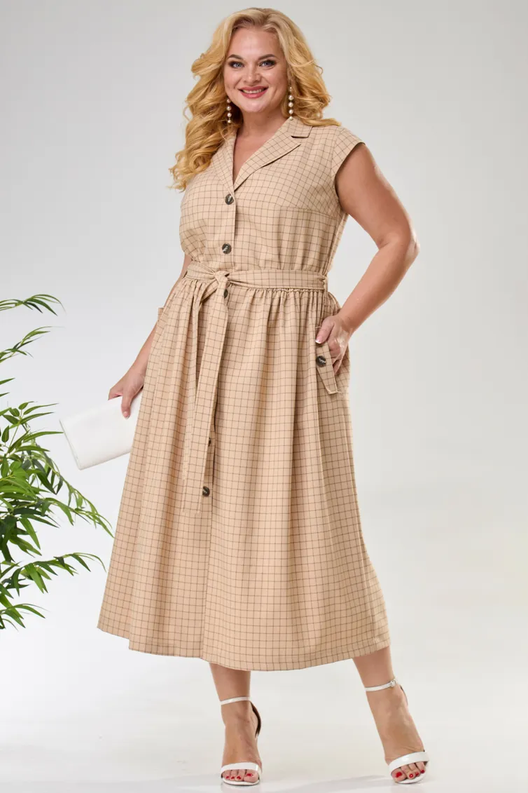 Sukienka Anastasia #1217 bezhevyj