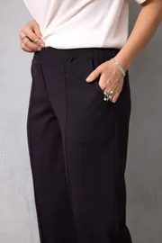 Брюки BegiModa арт. 6079 чёрный баклажан