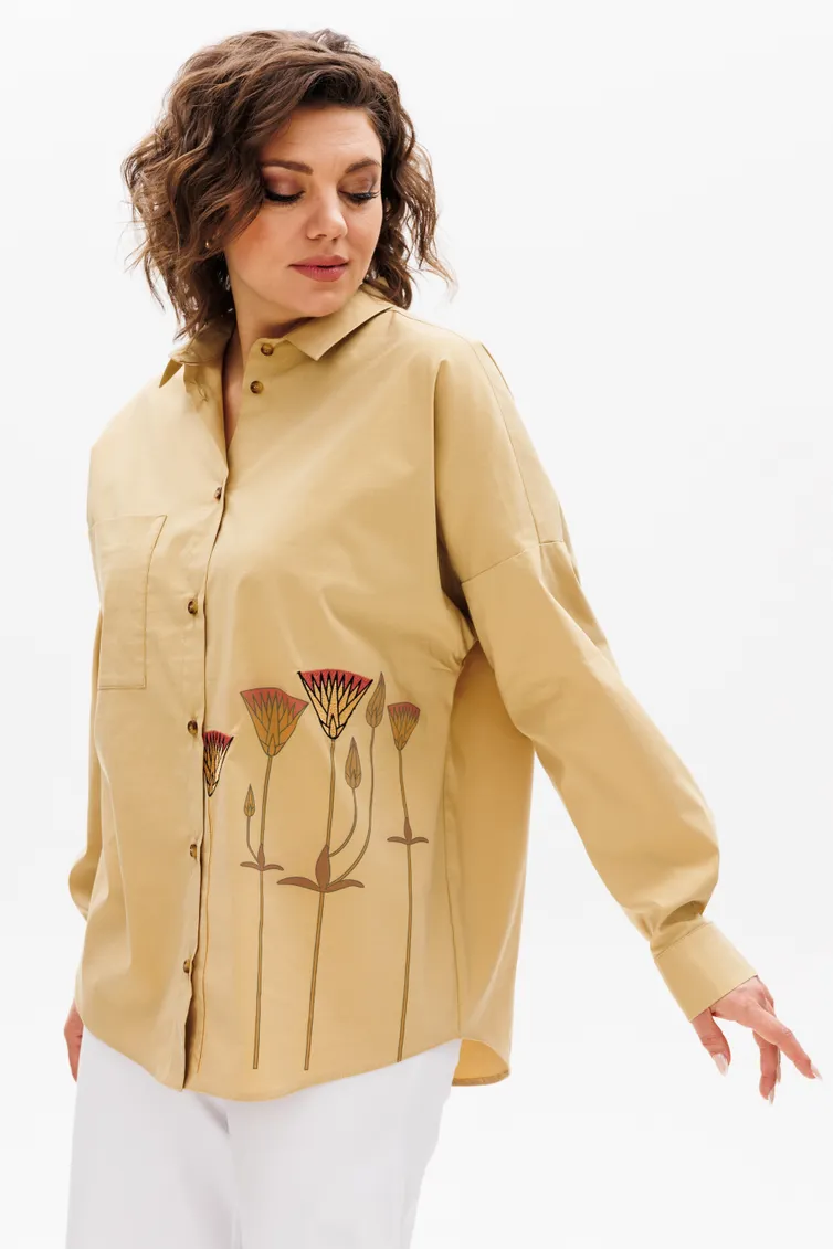 Рубашка Michel Chic арт. 784 песочный