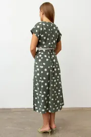 Dress TOOK A LOOK & Angelika #A-229 gorox na olive
