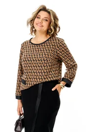 Костюм Michel Chic арт. 1394 карамель, черный