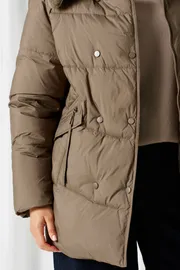 Coat Beautiful & Free #1018 xaki