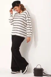 Свитшот BegiModa арт. 4110 чёрно-белый