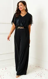 Overall Beautiful & Free 6391 chernyj/prozrachnyj