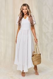 Sukienka Golden Valley #44299 belyj