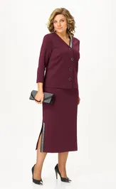 Garnitur Vilena-fashion 1205 burgundi