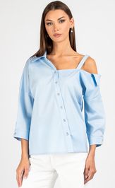 Blouse VIZAVI 726 goluboj