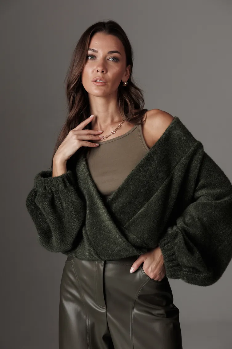 Кардиган Люше арт. 4508 зеленый