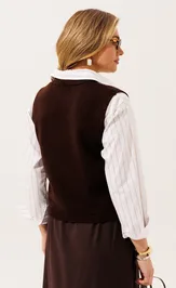 Waistcoat Romgil RV0469-ShE5 glubokij korichnevyj