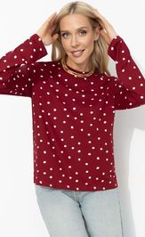 Лонгслив CHARUTTI Личный стандарт (спелая вишня)