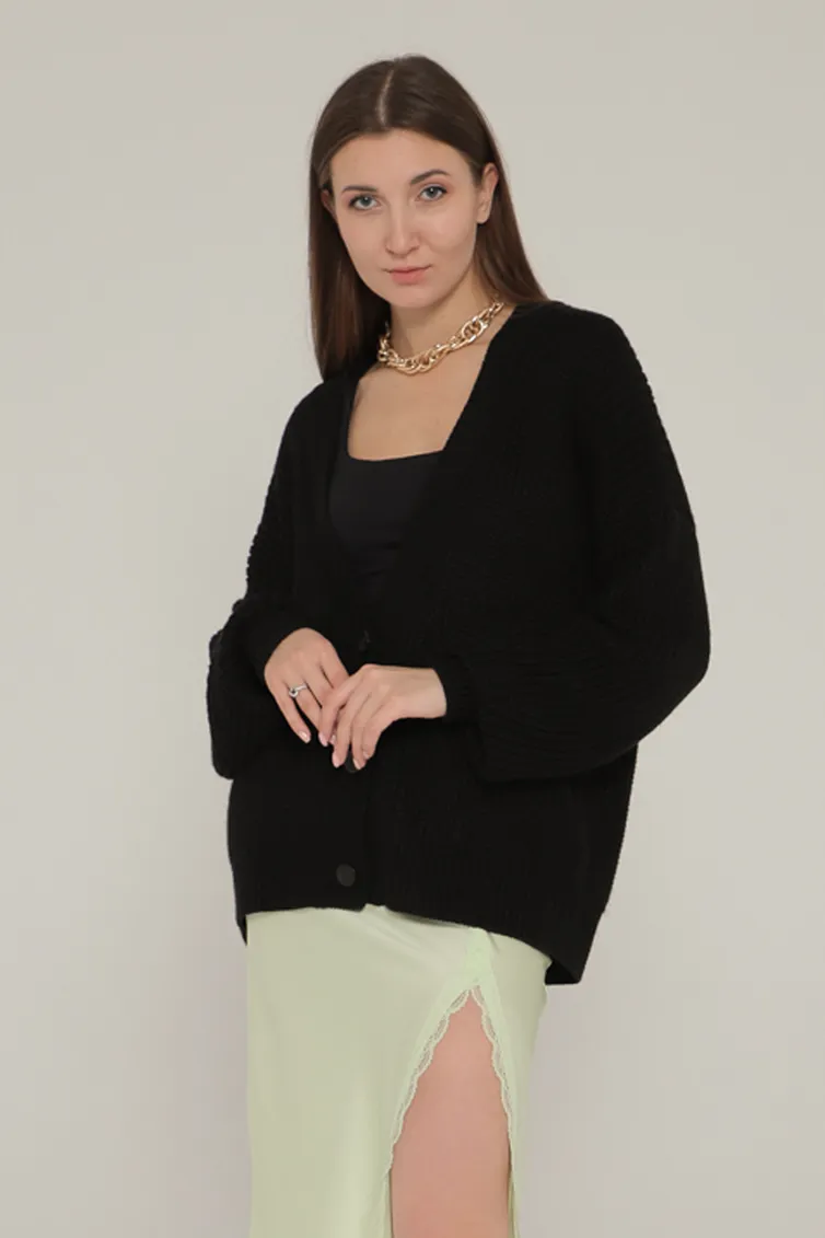 Sweter Romgil #TZ581V chernyj