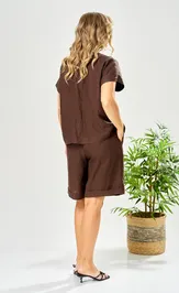Костюм Ava fashion М-208 коричневый
