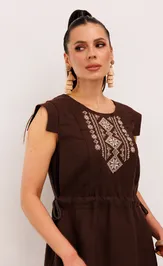 Платье Galean Style 894.2 коричневый
