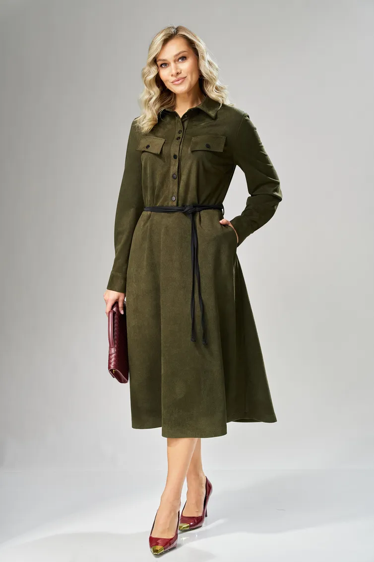 Sukienka Ava fashion #M-239 xaki