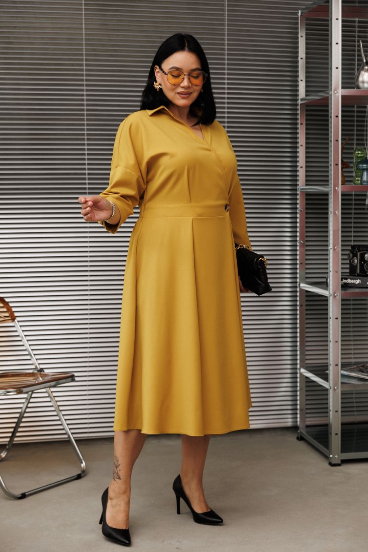 Платье Anastasia арт. 1229 горчица