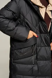 Coat Beautiful & Free #8010 chernyj