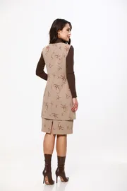 Garnitur DS Trend #K-0982-0403-01 (s zhiletom i yubkoj delovoj)
