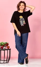 Футболка Ava fashion М-176 черный