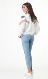 Свитшот Anelli Laurel 1018 белые тона