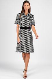 Dress VIZAVI #807 cherno-belyj
