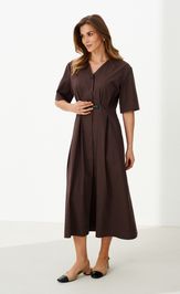 Платье Panda 122680 коричневый