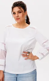 Блуза Anelli Laurel 1627 сахарная вуаль