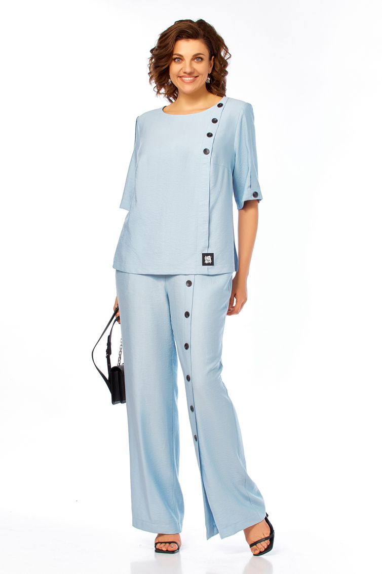 Костюм Ольга Стиль арт. С1022 голубой