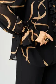 Blouse EVA GRANT #9019 print lenty