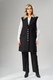 Waistcoat Ava fashion #M-242 chernyj