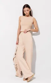Брюки V&N fashion 1145_бежевый