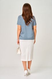 Bluzka LeNata #12552 sinij romb