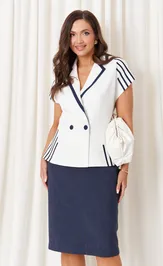 Skirt PND 86350 sinij